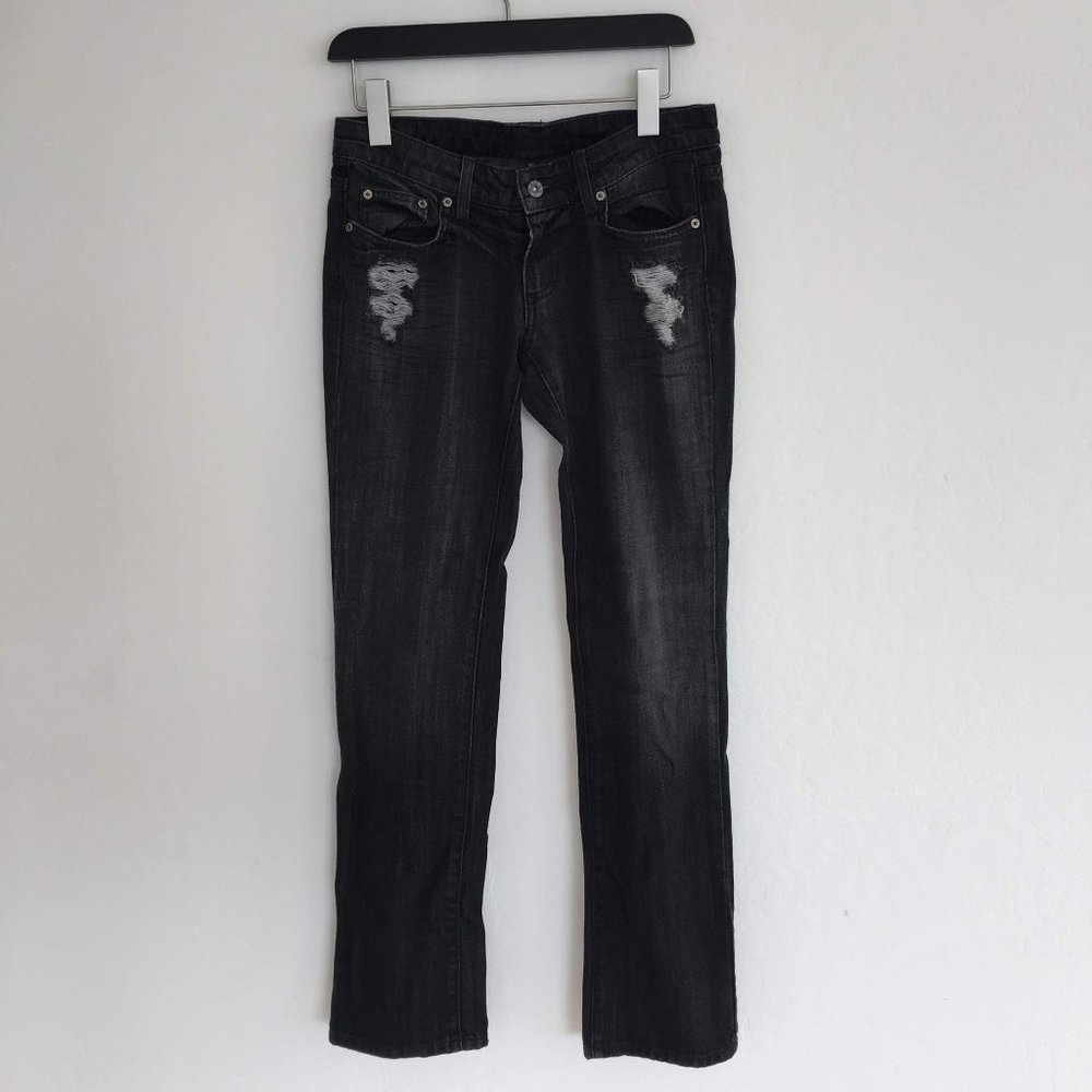 Carmar Distressed Straight Leg Jeans